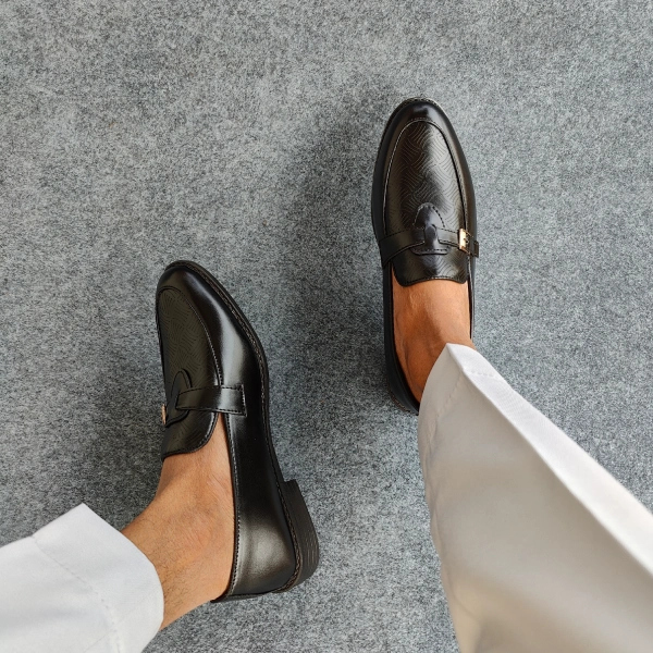 Single Belt Tassel Black